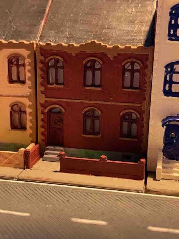 Urban building 9 - town house (z-scale)