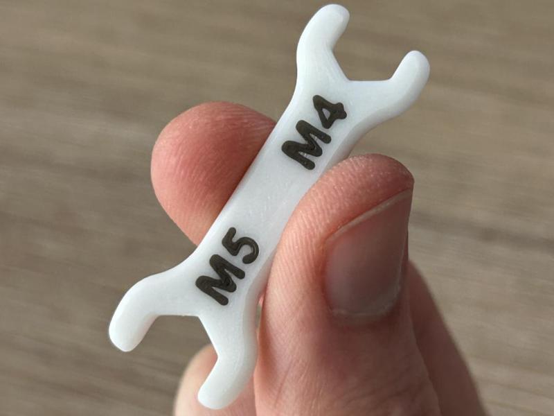 Small Simple Wrench (M5 & M4)