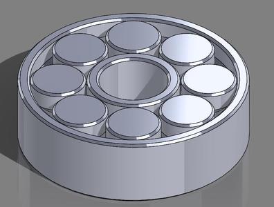 Print-in-Place Parametric Roller Bearing