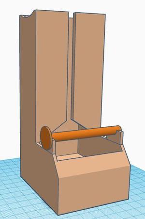 Doggie Bag holder & dispenser w/ roller