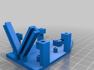 WalkSnail Avatar VTX HD micro kit holder with servo gimbal.