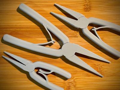 Pliers Needle Nose | Print-in-Place | Three sizes