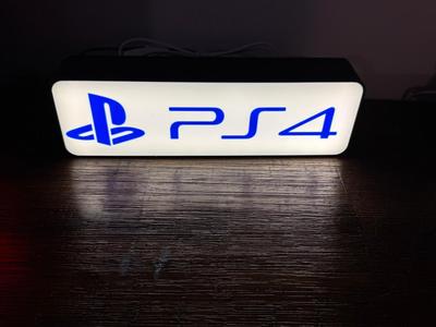 Playstation PS4 LED Light up Sign / Logo