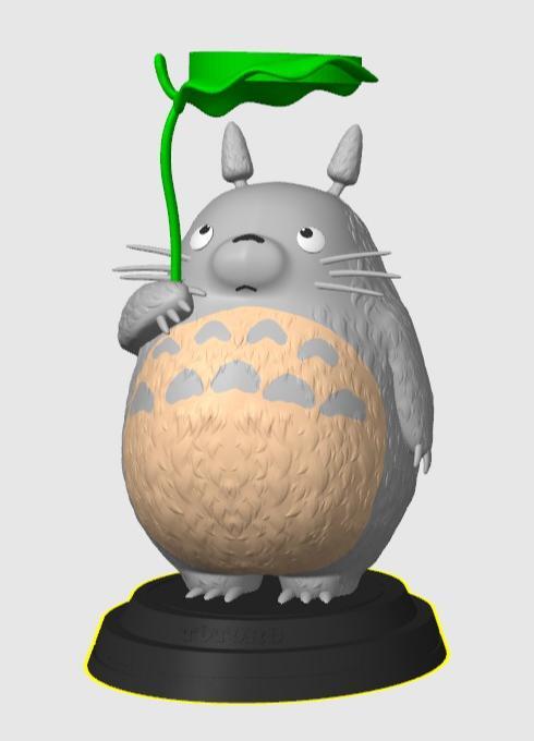 Totoro with leaf mag safe