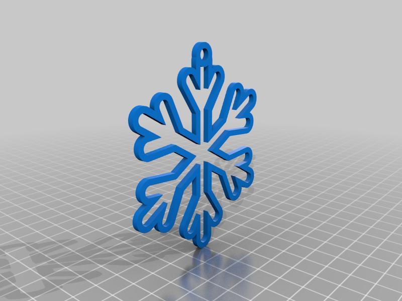 EASY TO PRINT, SNOWFLAKE, CHRISTMAS ORNAMENT 9, ORNAMENTS