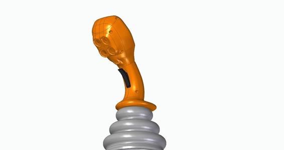 joystick left and righ with holes for buttons