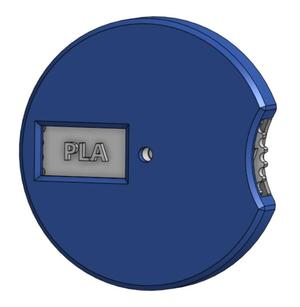 Zobrazovač naposledy použitého filamentu