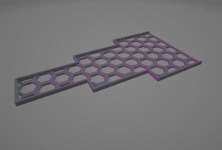 Base Para 6 Bases de 60*30mm En forma de Triangulo