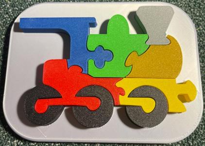 Locomotive / train puzzle for kids