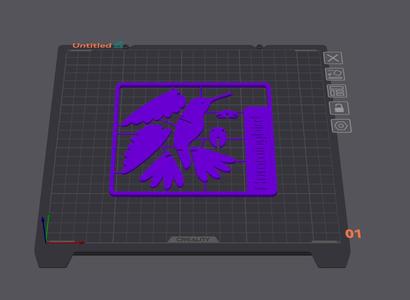 Hummingbird kit card