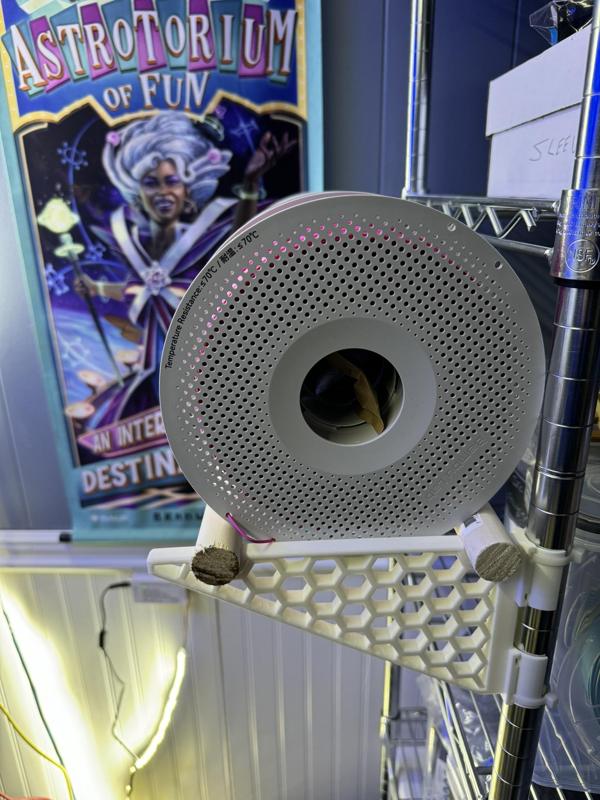 Spool rack for wire rack poles