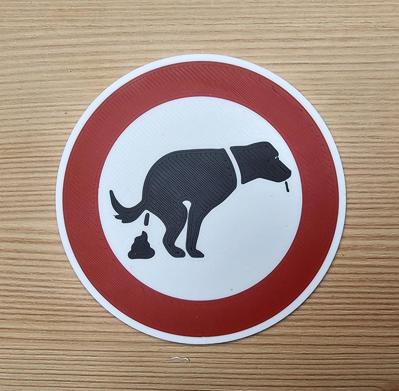 "Verkehrszeichen" keine Hundekacke / "Traffic sign" No Dog Poo