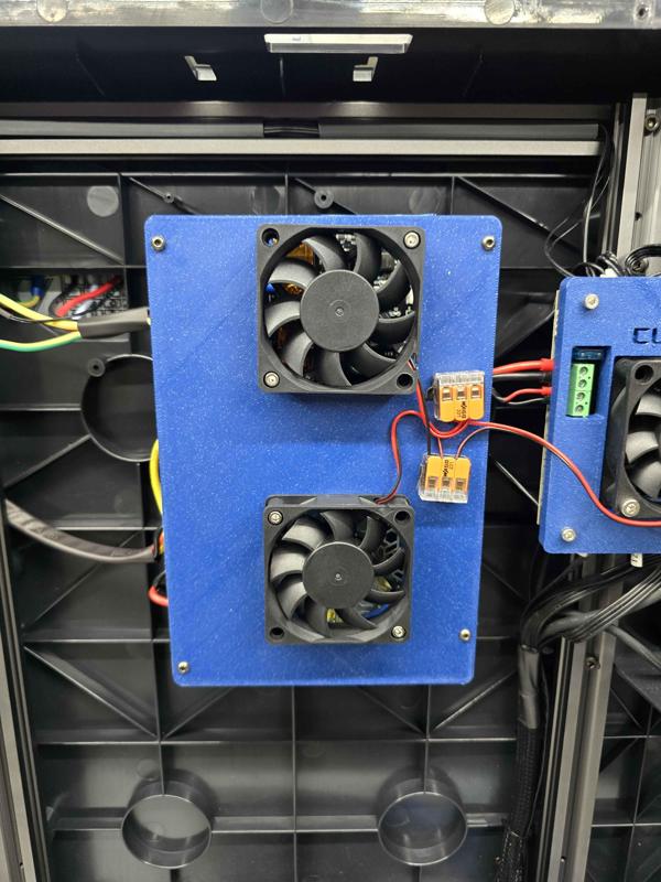 Sovol SV08 SSR/PSU cover with Dual 6015 fans