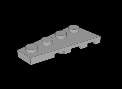 Lego Compatible (41770.dat) Wing  2 x  4 Left