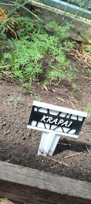 Garden sign + 20 vegetable plates