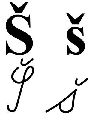Simple letter Šš