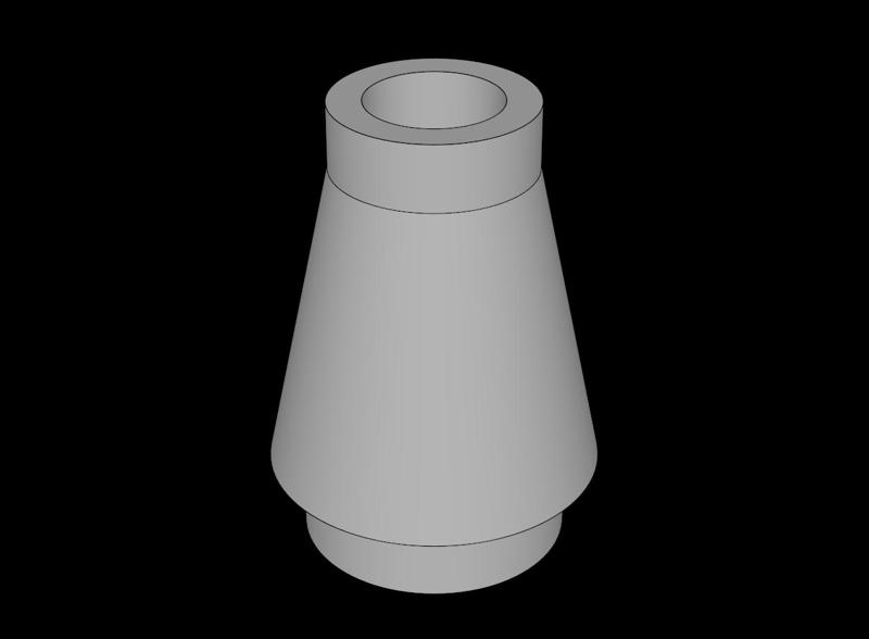 Lego Compatible (4589.dat) Cone  1 x  1