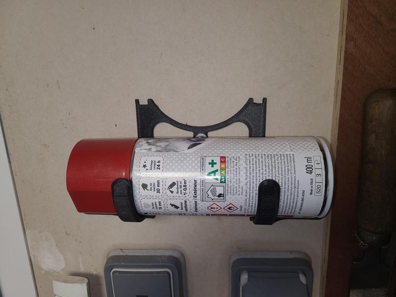 Support mural bombe peinture