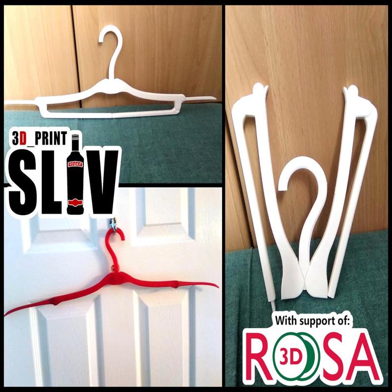 Print in place, Foldable, Soviet coat hanger