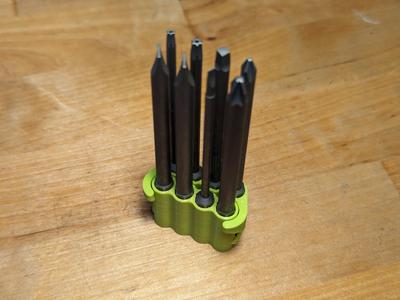 Bit Holder TPU Compliant Hinge Over-Center Folding