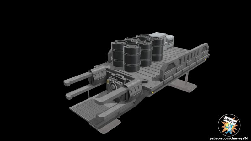 Star Wars The Mandalorian Nevarro Cargo Sled for 3.75" and 6" figures