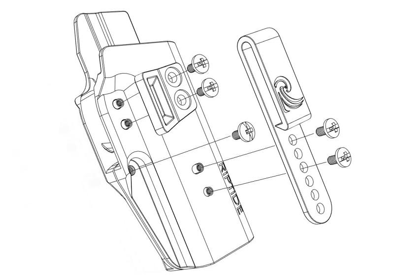Riptide holster OWB left handed (remix)