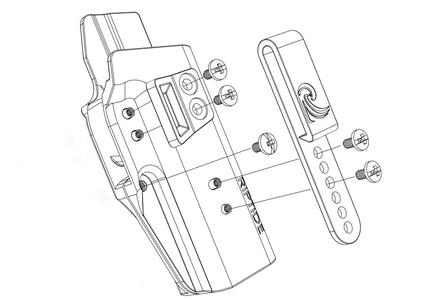 Riptide holster OWB left handed (remix)