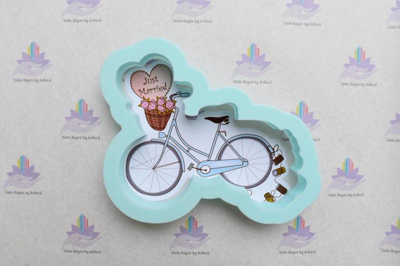 Vintage Bicycle Wedding Cookie Cutter