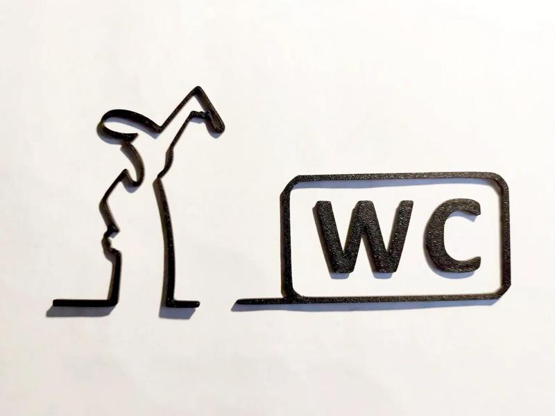 WC door hanger from "La Linea" Balum Balum.