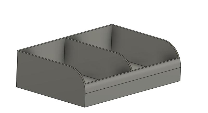 Storage Box/desk organizer with 2 compartiments