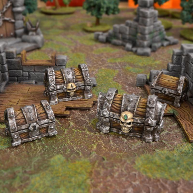 Dungeon Chests, Set of four