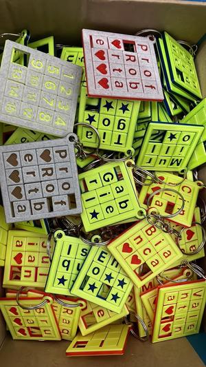 Slider Puzzle Keychain+Customizable+Generator