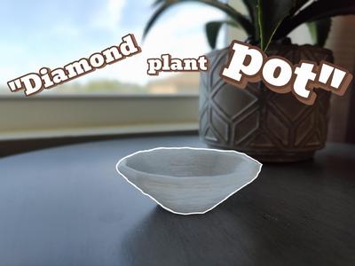 Diamond plant pot holder