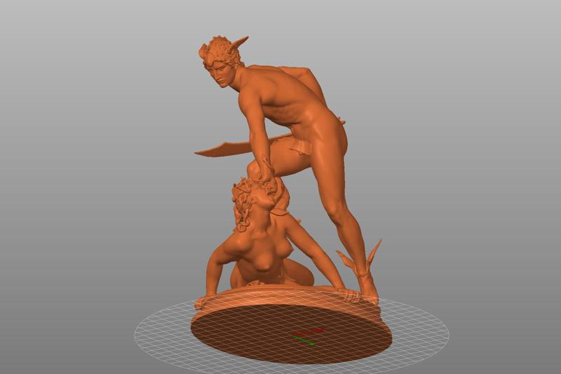 Perseus slays Medusa (Laurent Marqueste) - simplified and resized