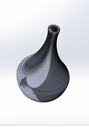 decorative spiral plant vase