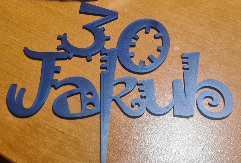 Zápich na dort Jakub 30