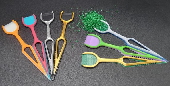 Tactical Herb Shovel: Bowl Scoop + Tick Remover + Serrated Edge