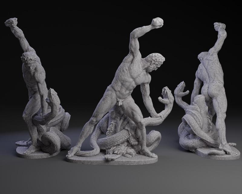 Hercules fighting Archelous