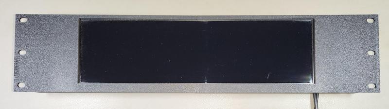 2.3U 19 inch rack front panel mount for 12.6" 1920x515 ultra-wide touch screen