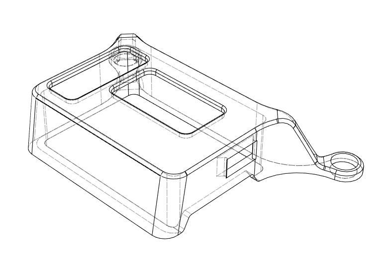 Mount for Eachine Pro58 module for Eachine VR D2 goggles