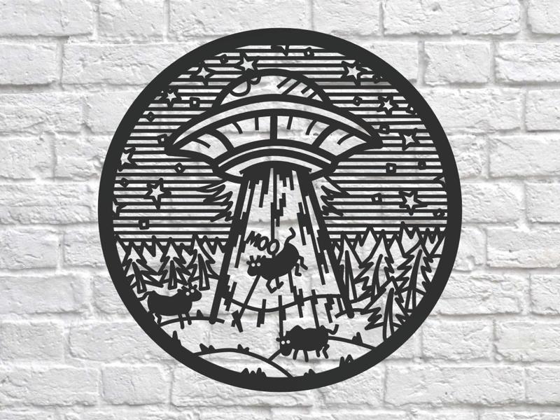 Moo... cow abducted by aliens