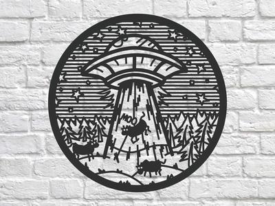 Moo... cow abducted by aliens