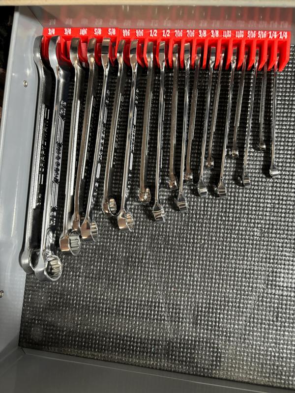 Combination Wrench Organizer SAE
