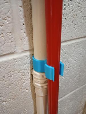 Pipe Broom Holder