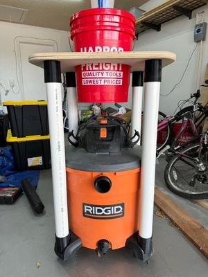 Ridgid NXT to 2" Schd 40 PVC for Dust Collection Cart