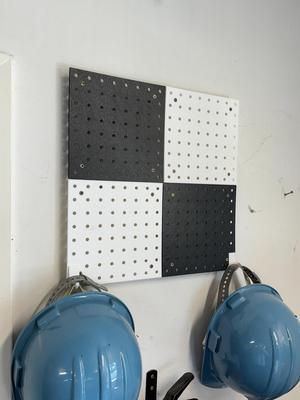 8" US Standard pegboard tile with aligner.