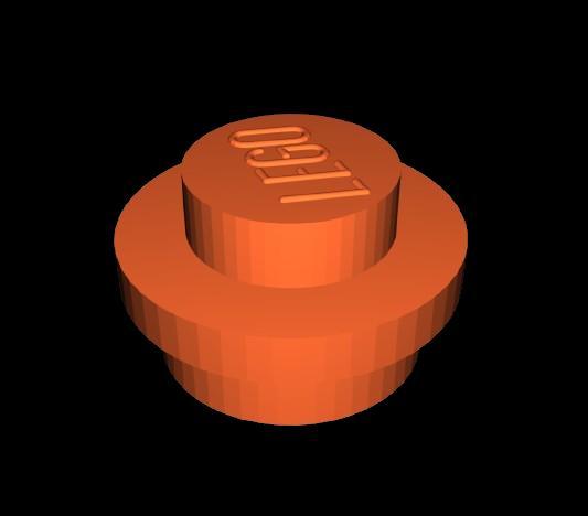 Plate, Round LEGO Brick  (Real LEGO)