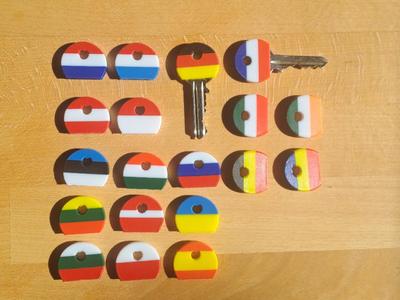 EuroFlag Key Caps