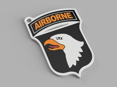 "AIRBORNE" Keychain