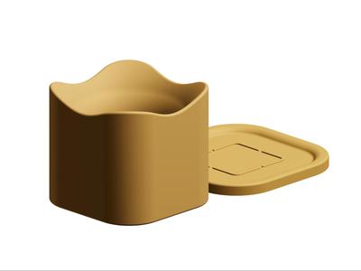 Minimalist Rounded Square Planter with Tray
